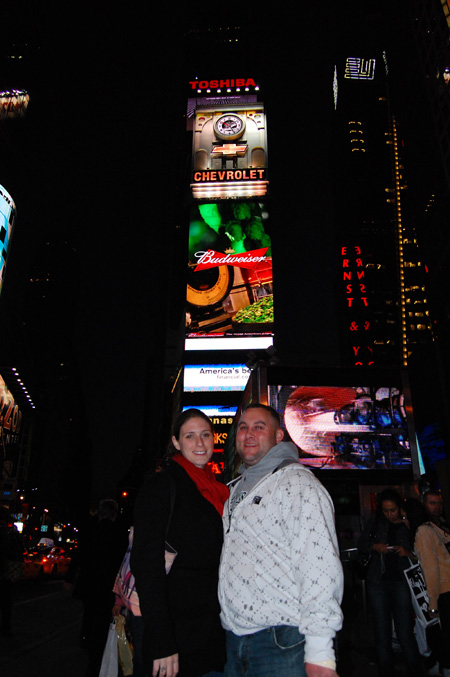 Robin & Jake in Times Square, New York NY